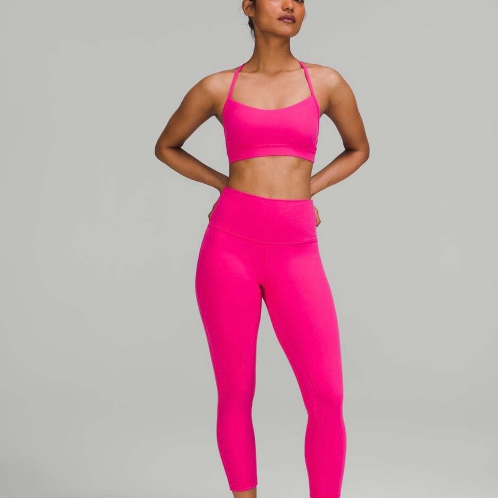Lululemon Athletica sonic pink align with pocket